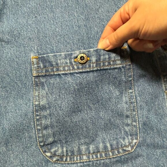 Vintage Denim Button Up Dress - Picture 4 of 9